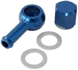 90° Fuel Pump Banjo Kit - Blue AF49-1020