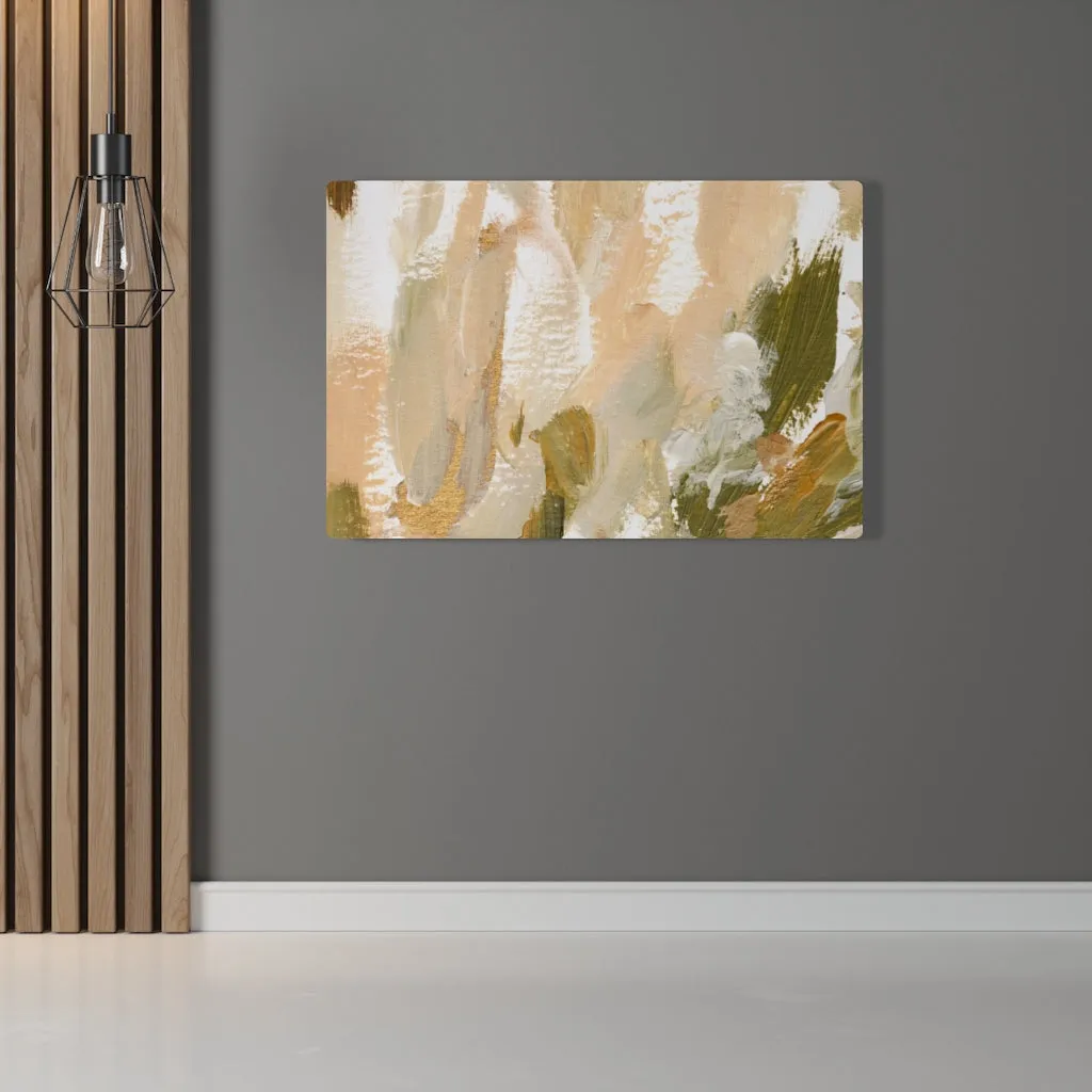 Abstract Canvas Art | Brown White Beige Green