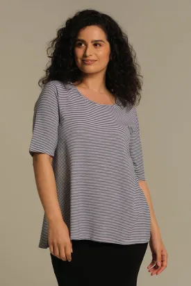 Carter Tunic Top - Thin Stripe