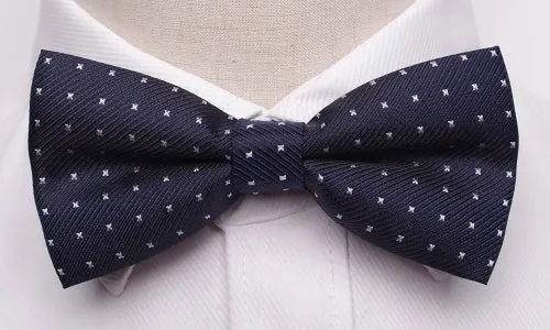 Classy Men Blue Dotted Bow Tie