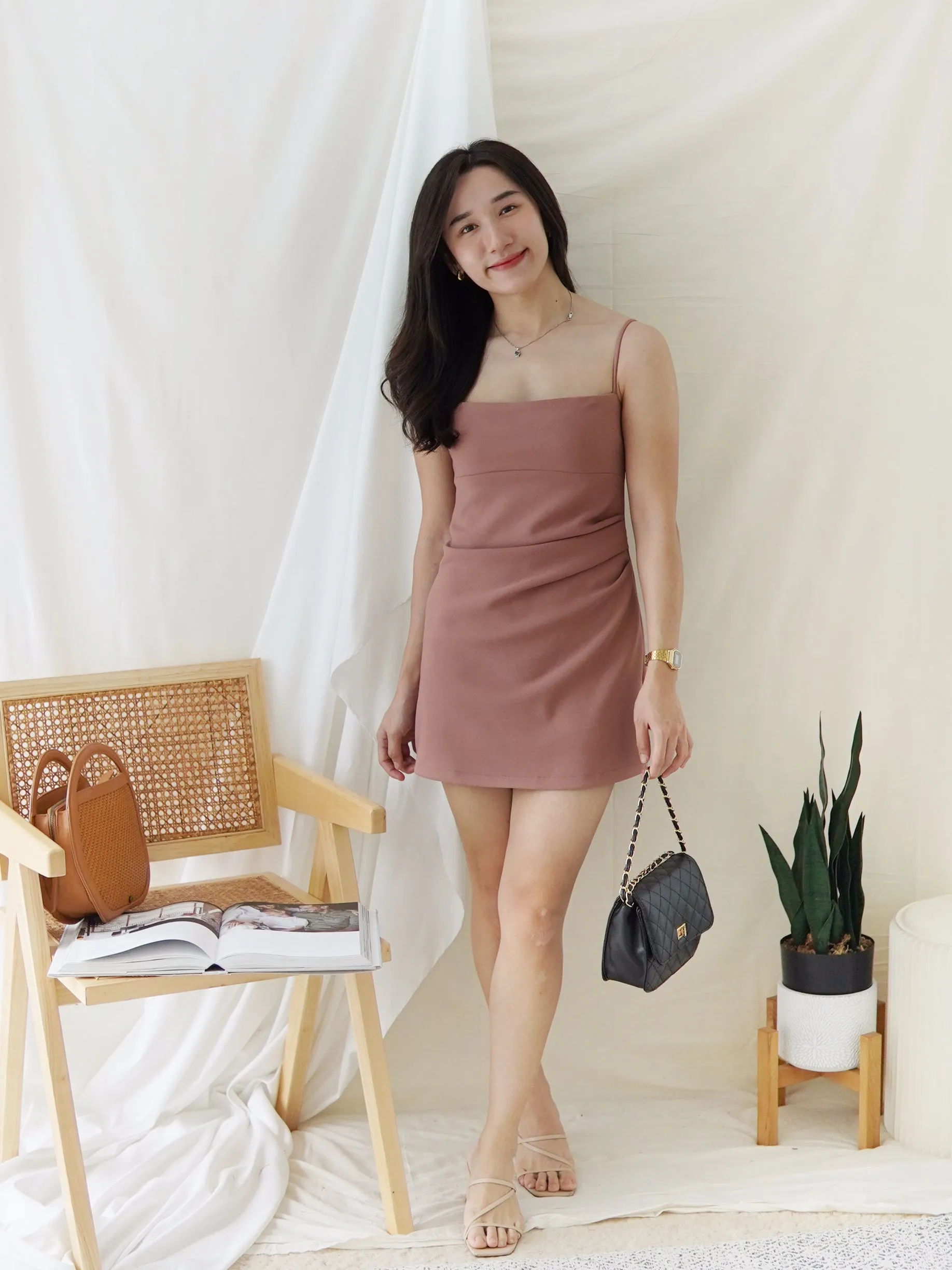 Daphne Split Column Dress (SHORT)