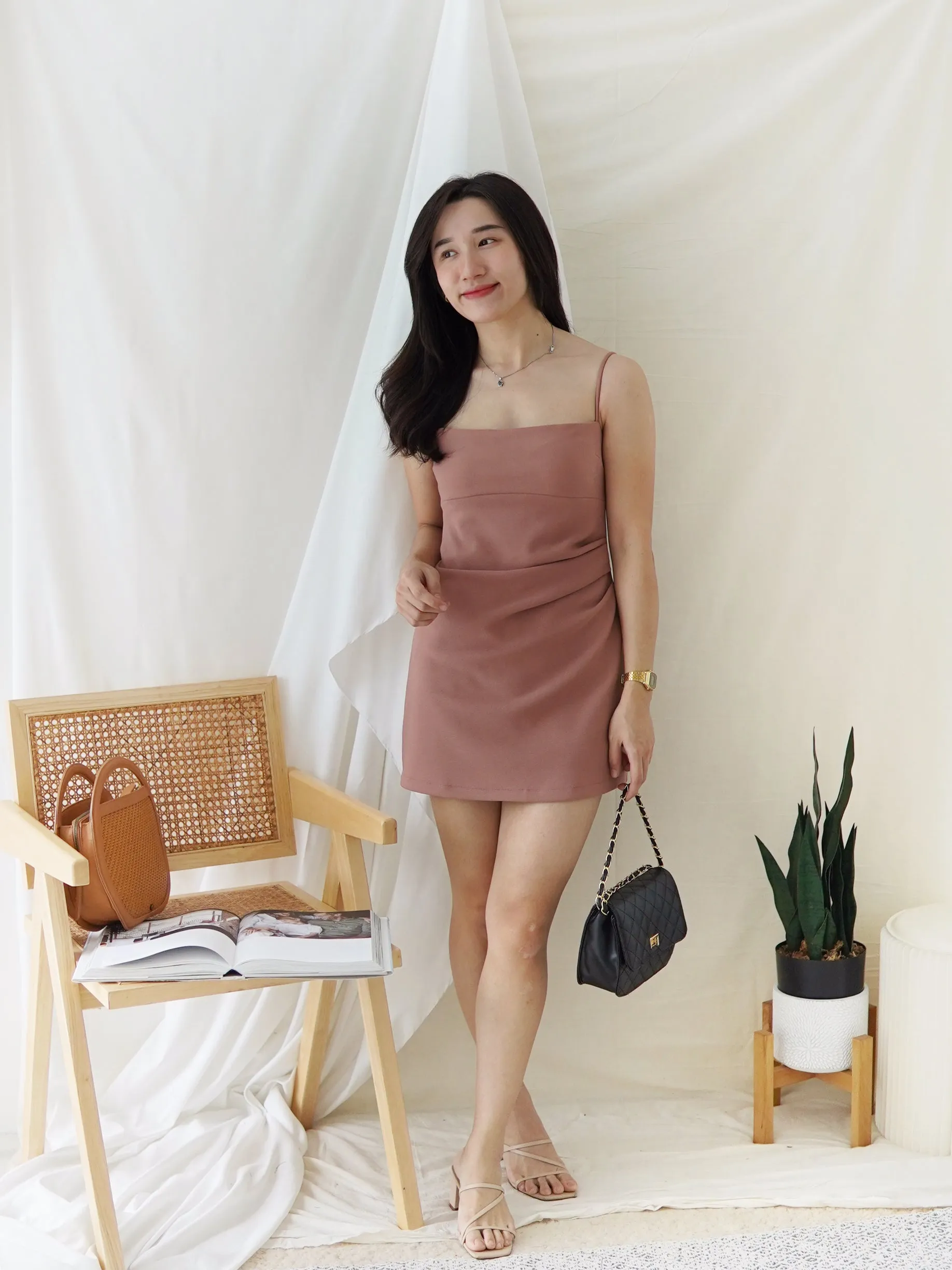 Daphne Split Column Dress (SHORT)