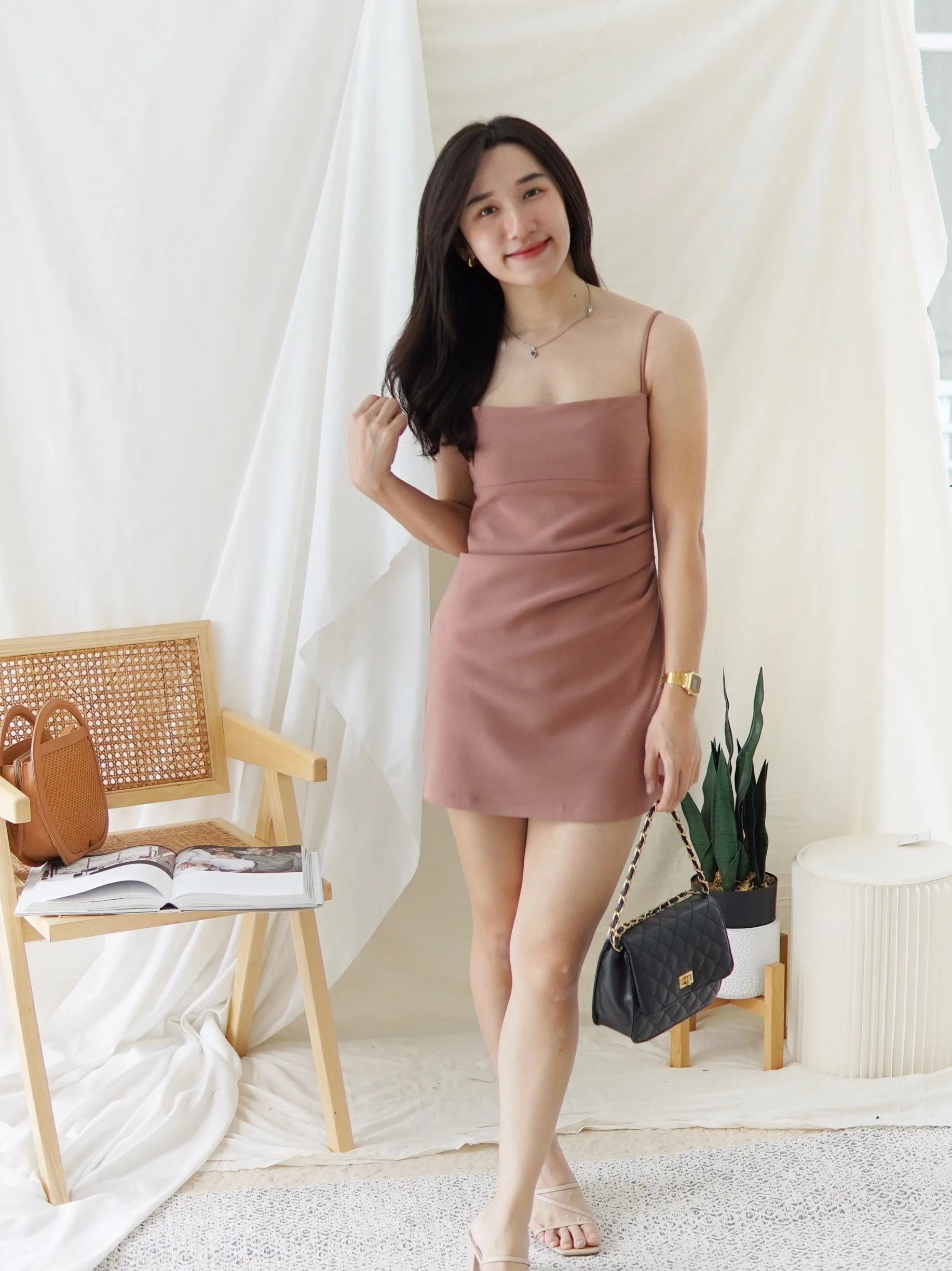 Daphne Split Column Dress (SHORT)