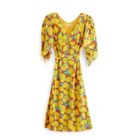 J. Peterman Women's Lemon Print Summer Dress