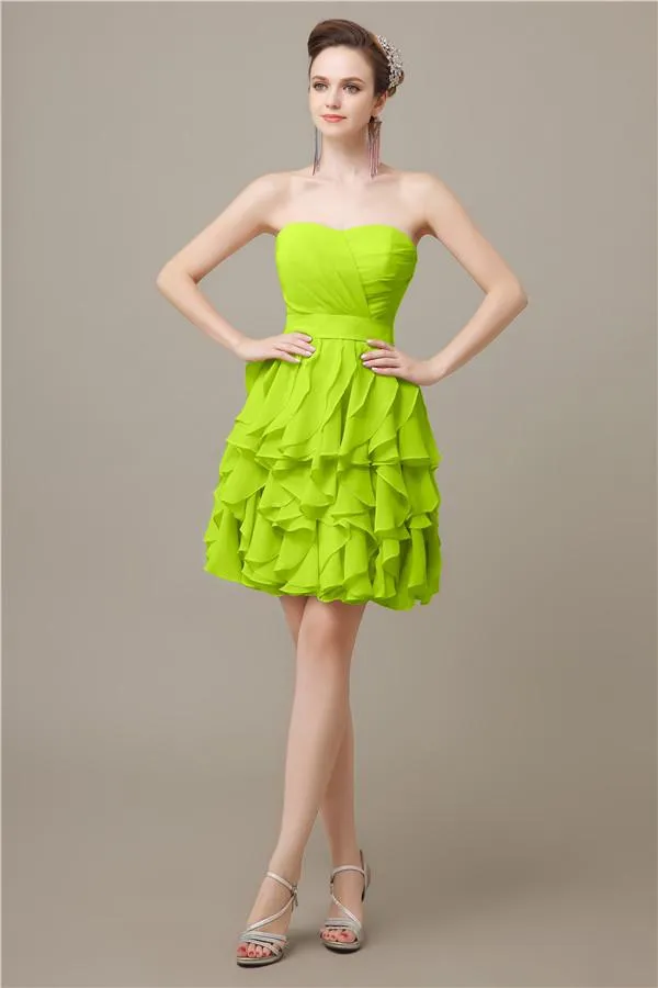 Polpular Sweetheart  A-line Knee-Length Bridesmaid Dresses