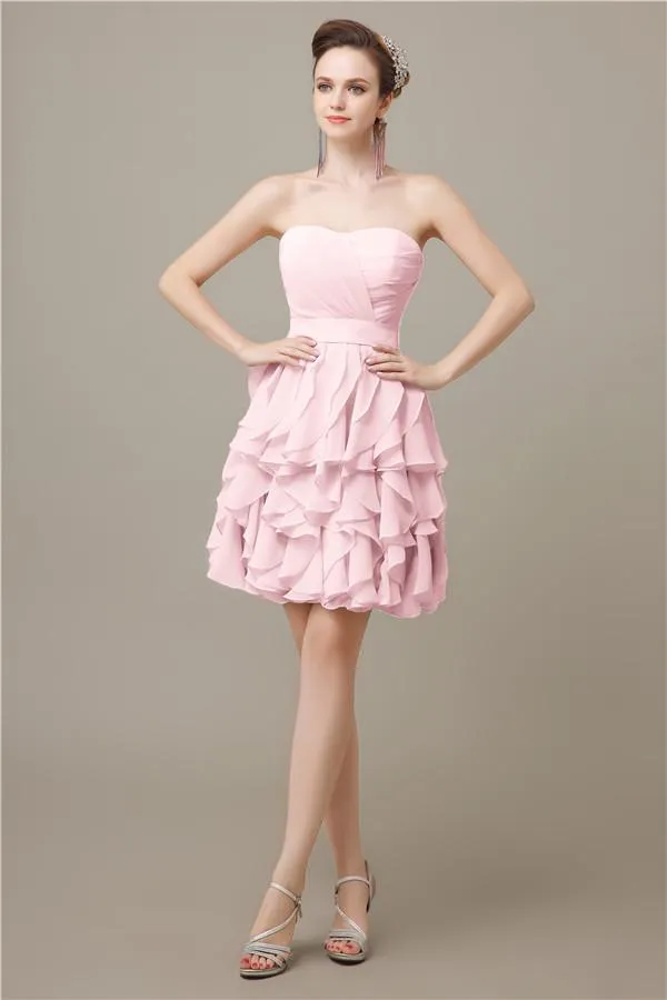 Polpular Sweetheart  A-line Knee-Length Bridesmaid Dresses