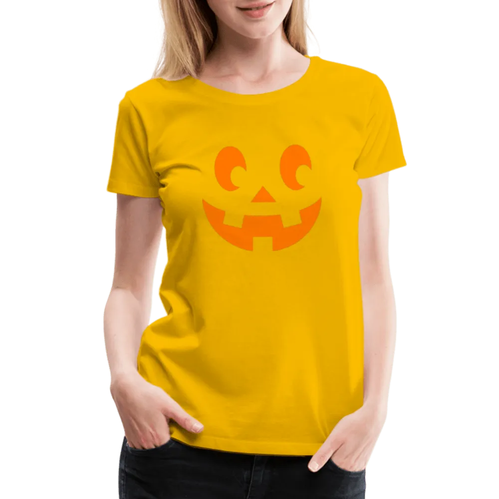 Pumpkin Face Halloween Women’s T-Shirt