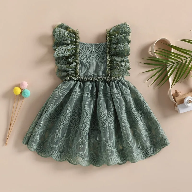 Sleeveless Lace Dress