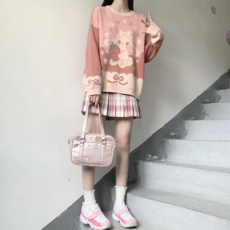 Strawbunny Knit Pullover