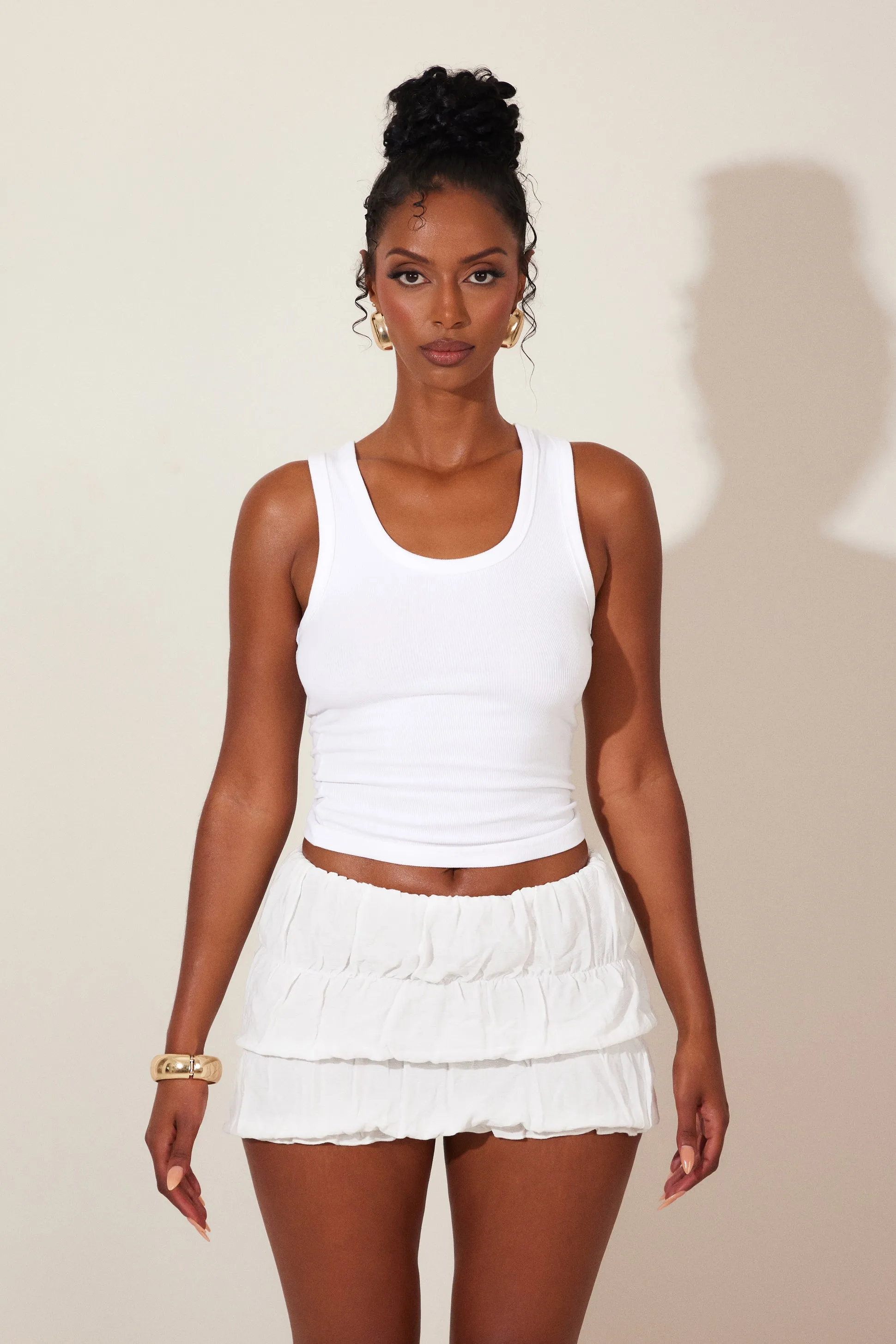 The Benita Skirt in White