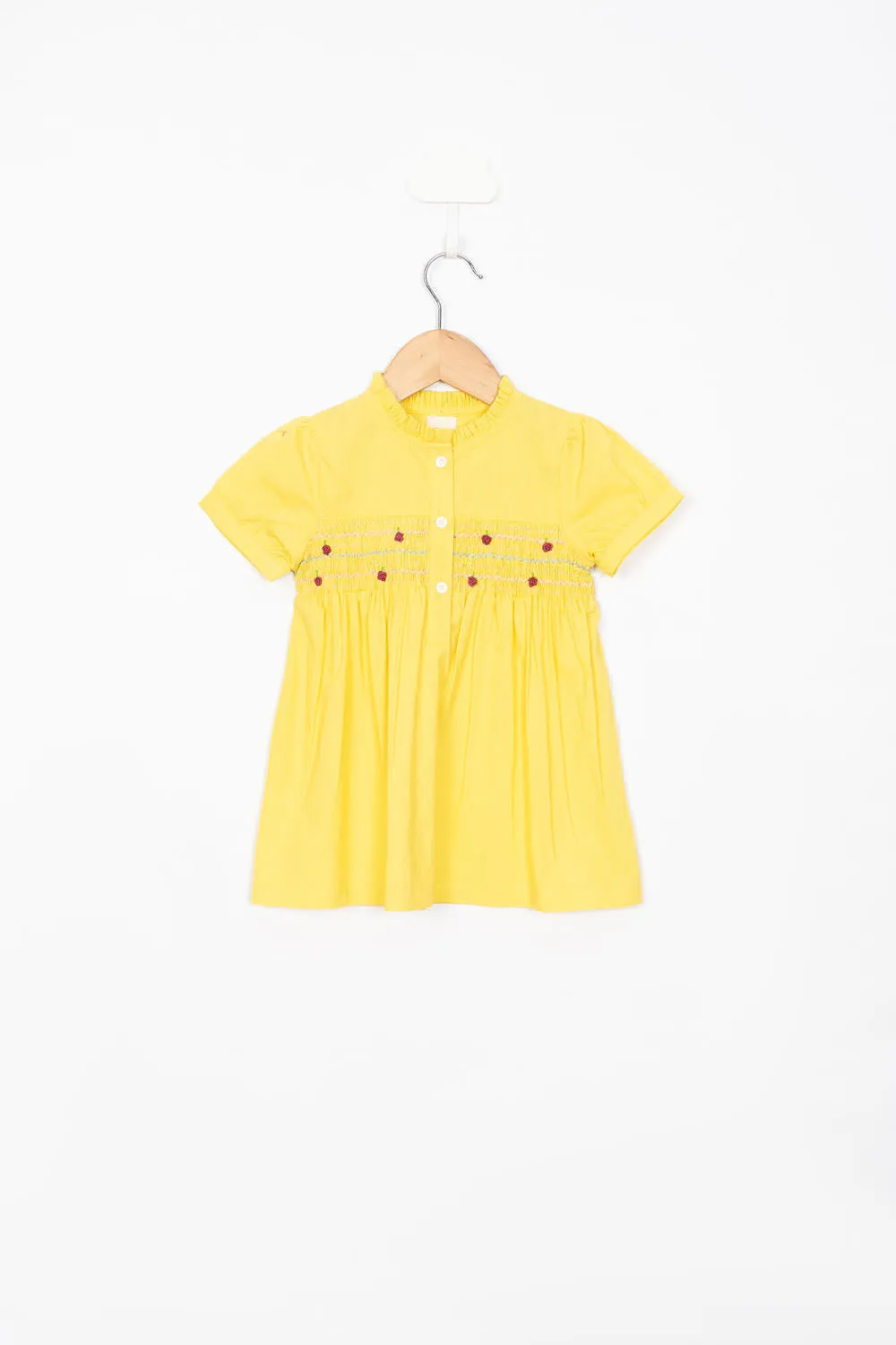 Yellow Smocking Dress