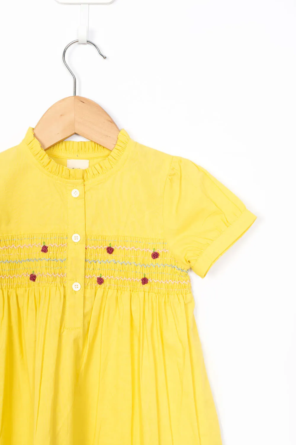 Yellow Smocking Dress